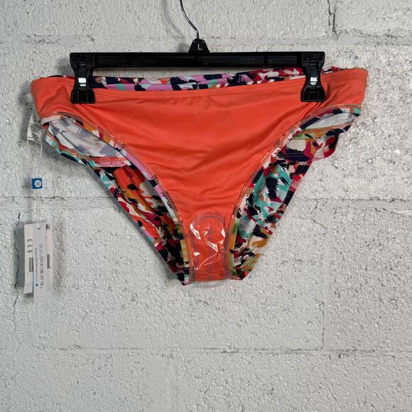 Bleu by Rod Beattie Women's Animal Sarong-Waist Swim Bottom multi 10 MSRP $59 - Picture 7 of 10